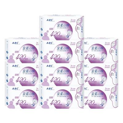 ABC卫生巾超薄防漏夜用420mm组合