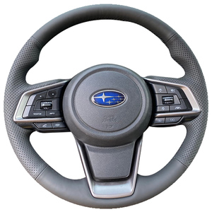 徐记斯巴鲁手缝方向盘套傲虎真皮