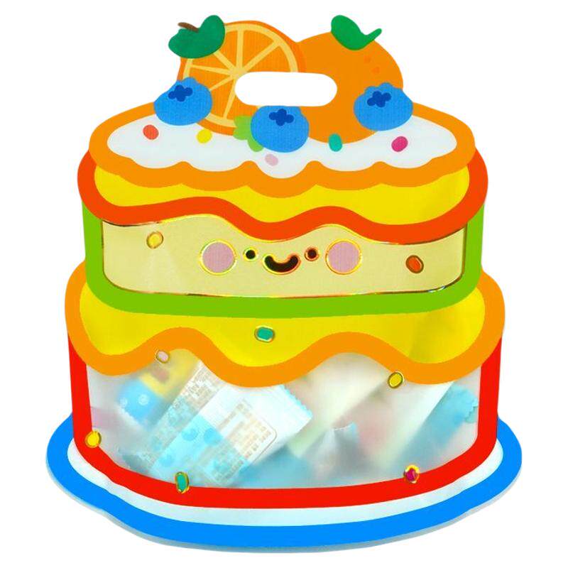 可爱儿童生日蛋糕礼品袋零食包装袋幼儿园学生礼物袋手提自封袋