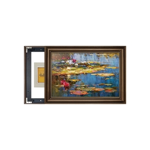 莫奈名画美式电表箱装饰画电箱画遮挡盒壁画免打孔餐厅配电箱挂画