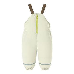 迷你巴拉巴拉女童羽绒背带裤2025冬新款儿童长裤宝宝三防保暖裤子