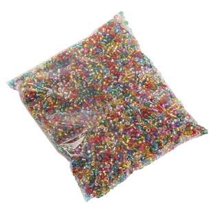 2 3 4MM灌银米珠玻璃散珠子手工DIY发簪流苏手链戒指饰品材料配件