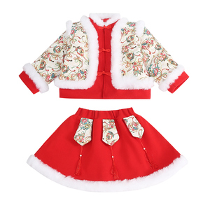 汉服女童冬装加厚加绒