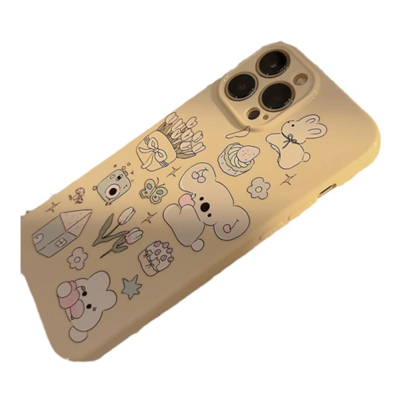 考拉硅胶苹果卡通苹果15