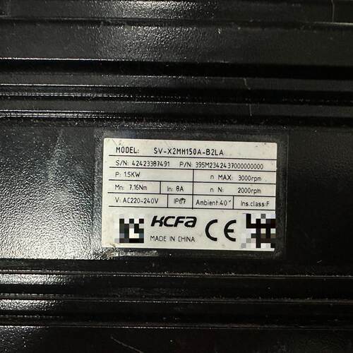 询禾川伺服电机 SV-X2MH150A-B2LA 1.5kw
