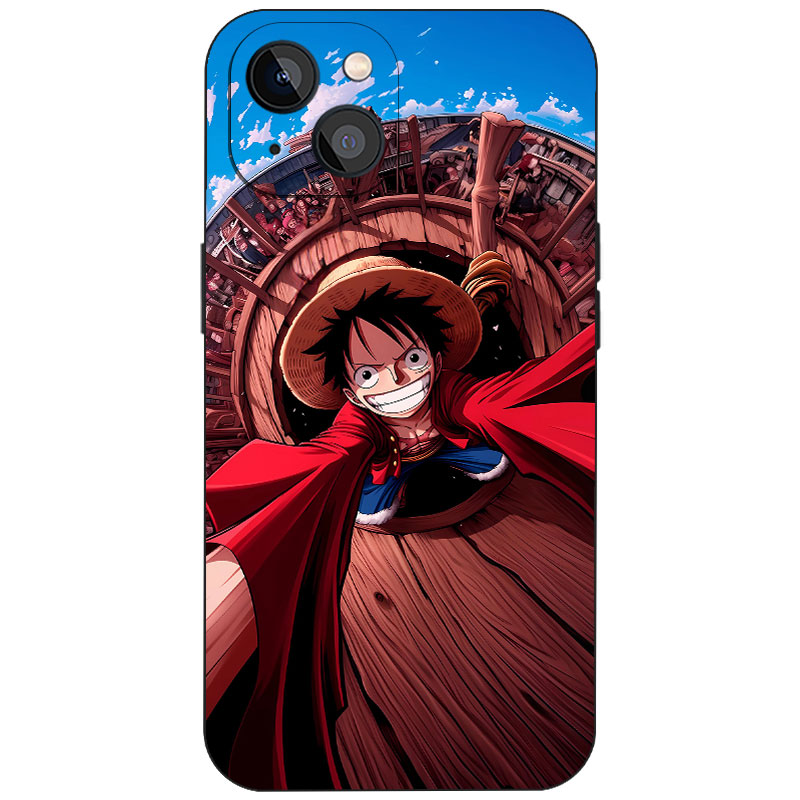 海贼王路飞日系热血元气少年磨砂硅胶手机壳动漫周边适用iPhone17ProMax苹果16小众个性二次元防摔磁吸保护套