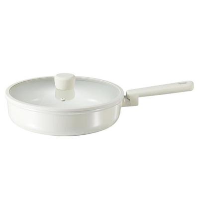 卡罗特0氟不粘钛陶瓷平底锅煎锅