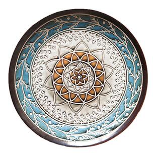 陶瓷盘子家用创意个性挪威复古菜盘饭碗菜盘碗碟微波炉餐具微瑕疵