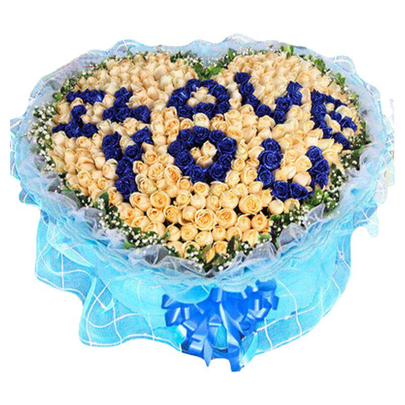 999朵红玫瑰婚车装饰后备箱插花生日表白求婚鲜花同城速递杭州365