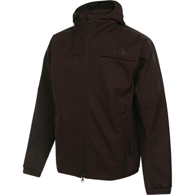 【自营】adidas阿迪达斯男子运动训练休闲梭织连帽夹克外套KG5180