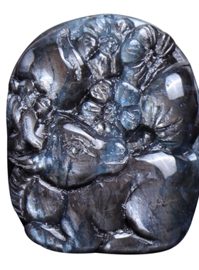 海蓝宝猫眼吊坠异象共生男女