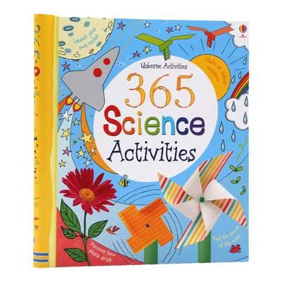 Usborne 365个科学创意 科学实验游戏活动册 365 Science Activities 英文原版绘本 儿童科普实验绘本亲子互动 7-12岁 课外读物