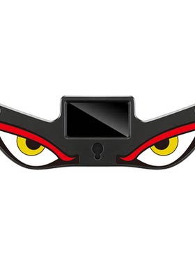 新款汽车恶魔之眼太阳能震动感应动态LED灯创意车载氛围灯USB充电