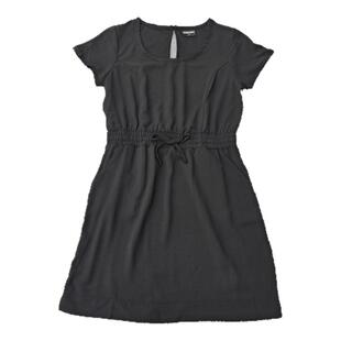 美单圆领速干短袖连衣裙收腰显瘦凉感抗皱透气大码运动休闲女裙