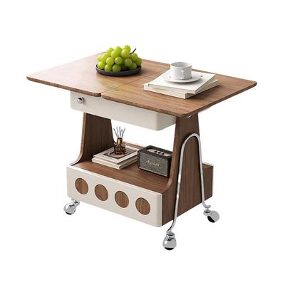 可移动折叠沙发边几小户型推车