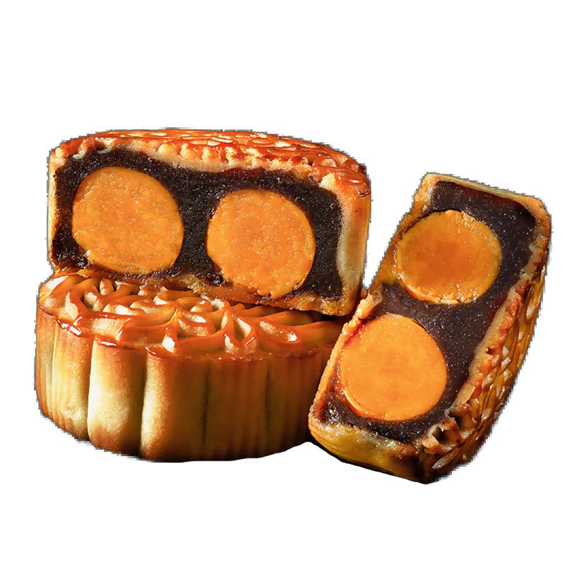 皇冠世家双蛋黄豆沙月饼广式散装月胼2026新款中秋节礼品送礼盒装