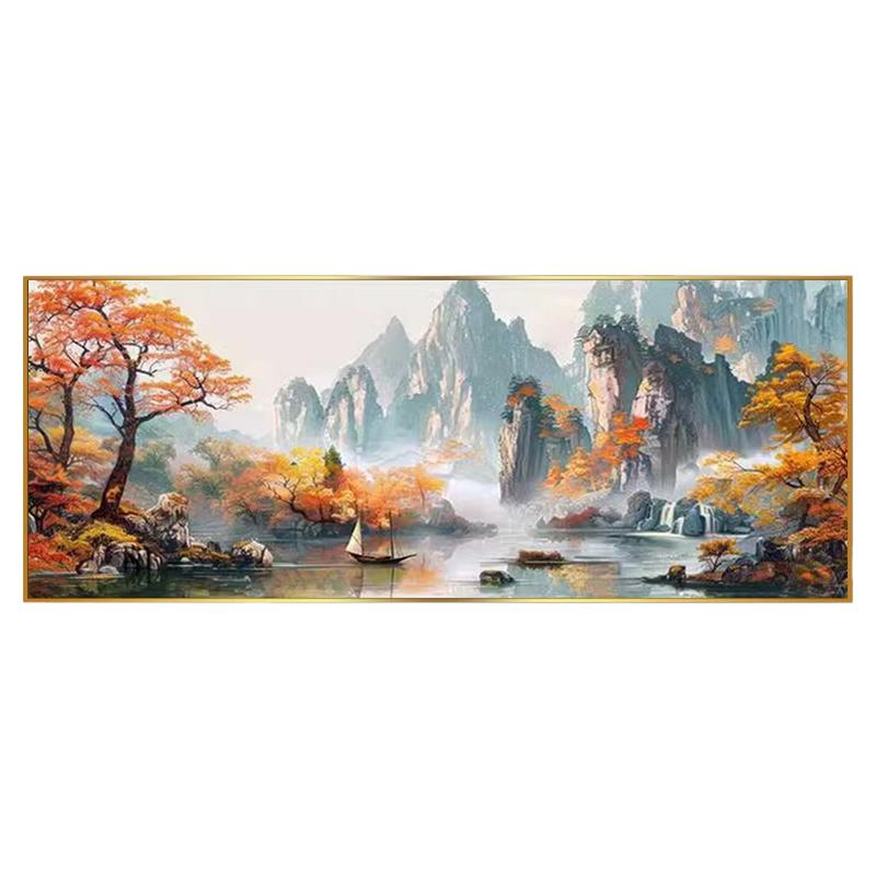 客厅大尺寸钻石画2026新款鸿运当头秋季风景粘贴砖石秀十字绣满钻