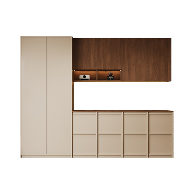 中古风餐边柜靠墙一体隔断玄关柜