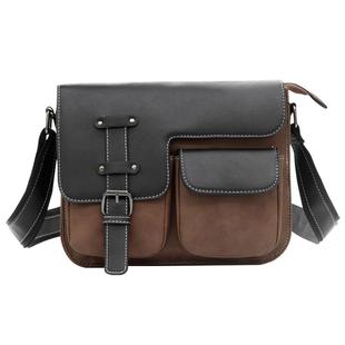 高级感男包皮质复古背包男士单肩邮差包皮革男生斜挎包皮包男款