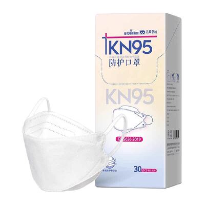 海氏海诺柳叶型KN95防护等级口罩