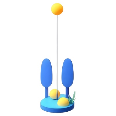 乒乓球训练器不倒翁固定双人单打