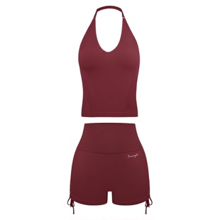 FRESOUGHT瑜伽套装健身服女高级感短裤绝美普拉提运动背心高弹