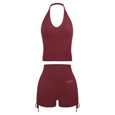 FRESOUGHT瑜伽套装健身服女高级感短裤绝美普拉提运动背心高弹