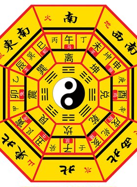 道家八卦太极阴阳先天后天八卦垫