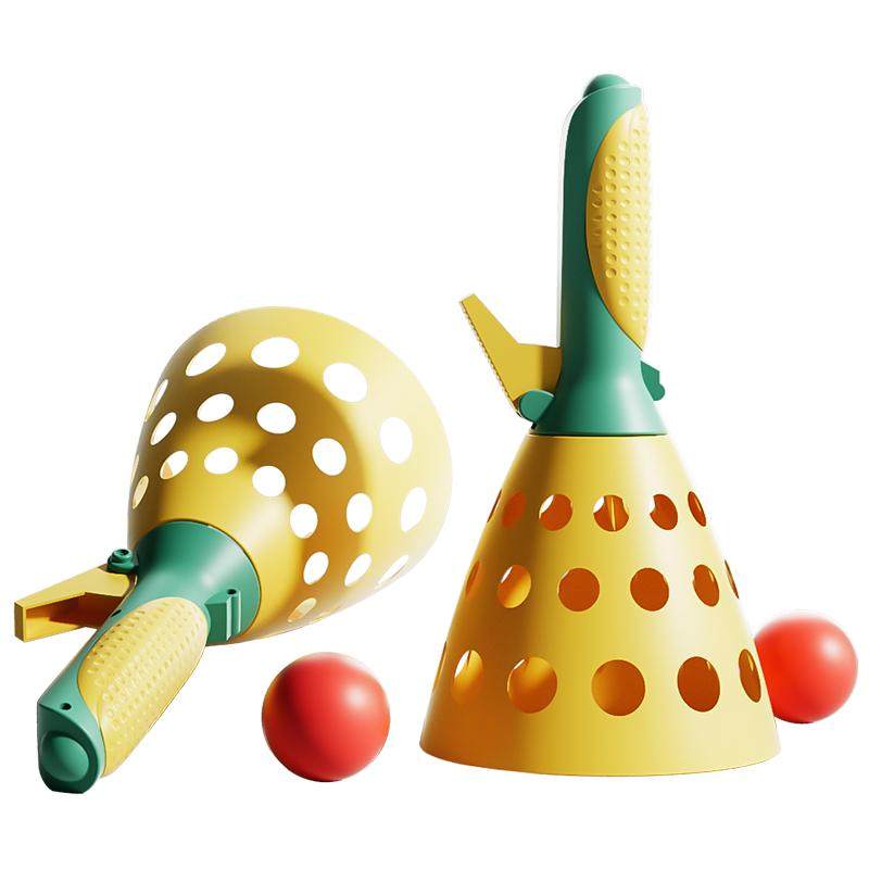 儿童亲子互动弹射球玩具益智男孩童趣味户外双人对抛接力球类运动