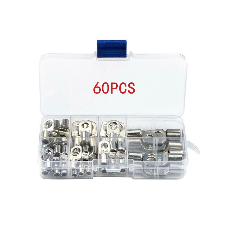 60pcs盒装 SC窥口铜接线端子SC6-25 铜鼻子