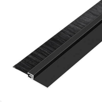 hF型铝合金条刷工业防尘毛刷机床条刷机柜防尘毛刷条门底密封毛刷