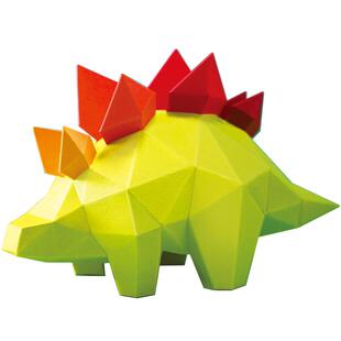 纸米星球恐龙霸王龙梁龙剑龙三角龙折纸模型儿童礼物亲子手工diy