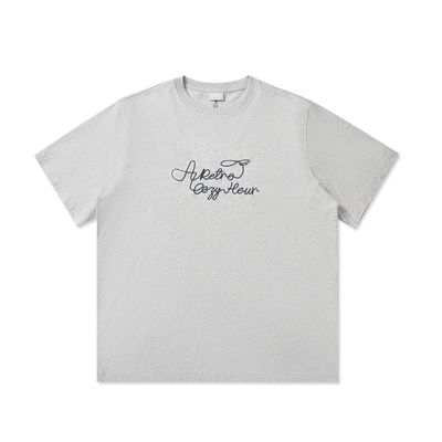 roaringwildSLOGAN刺绣短袖T恤