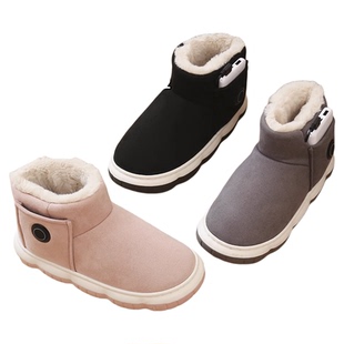 2025新款充电鞋女士加热雪地靴发热女式电暖鞋电热办公室暖脚神器