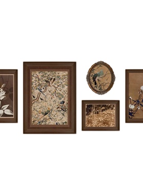 宋代雅韵中古风组合装饰画客厅玄关走廊挂画沙发背景墙高级感挂画