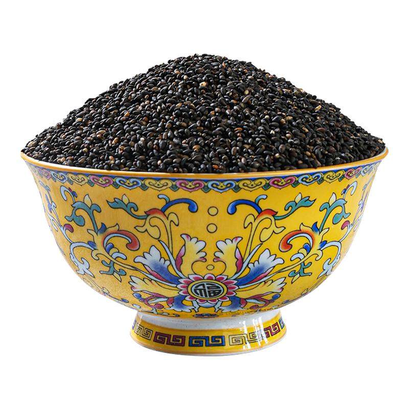 黑芝麻炒熟黑芝麻官方旗舰店正品一级熟黑芝麻即食纯黑芝麻熟商用
