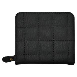 ins简约女士钱包卡包一体包韩版绣线短款学生钱夹复古拉链零钱包