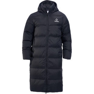 准者运动长款羽绒服2026新款春季保暖防风连帽款篮球户外男士外套