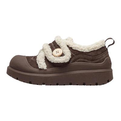 多嘴驴Donkey魔术贴丑萌棕色棉鞋