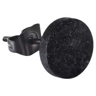 欧美潮牌嘻哈摇滚张震岳黑街舞简约大耳钉男单只磨砂复古个性耳环