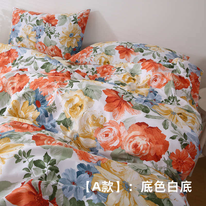 国潮牡丹 新春大气花朵秋冬纯棉被套单件1.5x2.0x2.3被罩全棉加密
