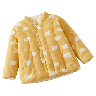 宝宝手工纯棉花棉衣婴儿棉袄秋冬季加厚保暖儿童棉服居家外套