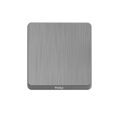 泰力开关插座浙江灰色五孔