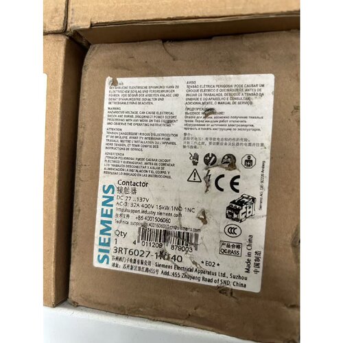 【请询价】接触器3RT60271KX40全新品现货