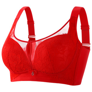 7A抗菌里料无磁内衣大胸显小C杯轻薄1cm聚拢美胸莫代尔宽肩文胸罩