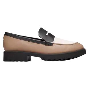 Cole Haan/歌涵女士棕白拼接时尚乐福鞋棕色时尚休闲鞋女鞋