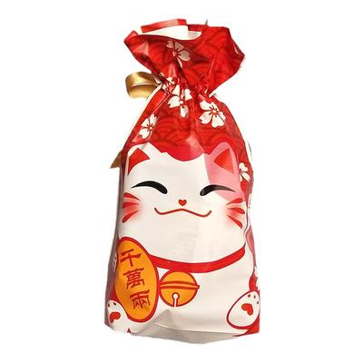 抽绳束口糖果袋雪花酥牛轧糖包装袋牛扎饼干包装盒奶枣自封袋福袋