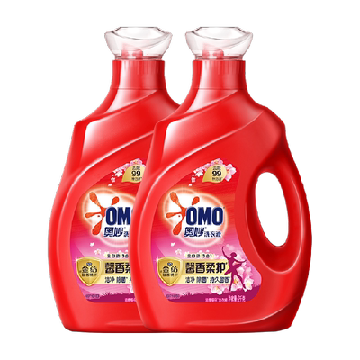 奥妙樱花味洗衣液2kg×2瓶×1组