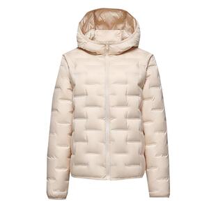 雅鹿轻薄款羽绒服女秋冬轻量化保暖连帽2025新款短款轻便外套女款
