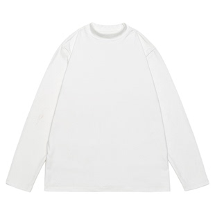 GOGOSOON德绒打底衫男280g新款2025秋冬内搭半高领上衣T恤长袖潮